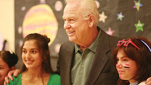 Real estate developer Cal Johnston, center, is the founding chairman of the Boys & Girls Club of Conejo Valley, which works with more than 3,000 kids in the area. (courtesy photo)