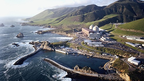 Diablo Canyon Nuclear Plant near San Luis Obispo County’s Avila Beach is the last operating nuclear plant on the West Coast. (photo courtesy of PG&E Corp.)