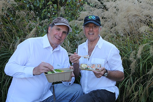 BeGreen Packaging CEO and President Ron Blitzer, left, and President of Manufacturing Robert Richman. The company, which makes renewable packaging for food and consumer products, is honored this year by the South Coast Business & Technology awards. (courtesy photo)