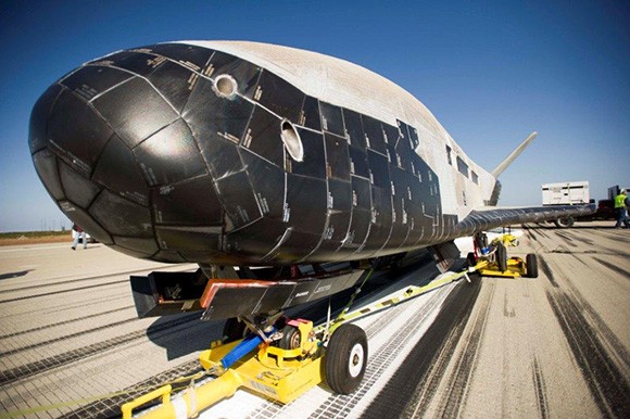 A shot of the craft after it landed at Vandenberg Air Force Base in 2012. (Courtesy photo)