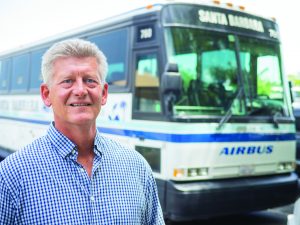 Airbus owner Eric Onnen has seen business grow as airlines cut back on flights out of Santa Barbara Airport. (Nik Blaskovich photo)