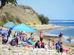 Crowds have returned to Refugio State Beach, which was tainted by an oil spill May 19.