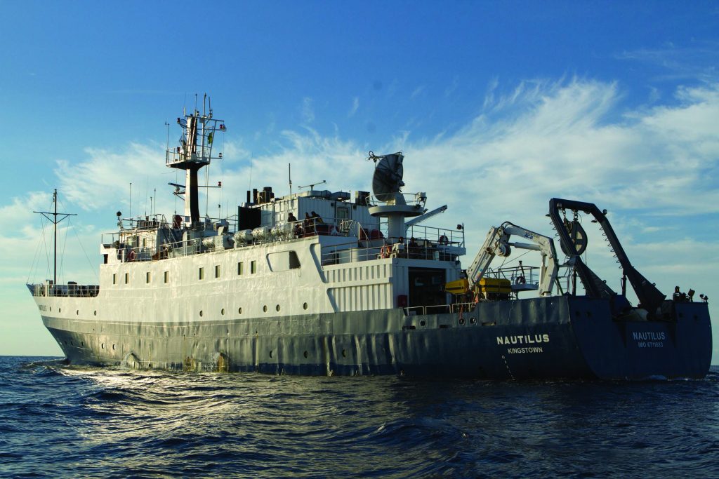 The Nautilus is mapping the sea floor around the Channel Islands for the Ocean Exploration Trust.